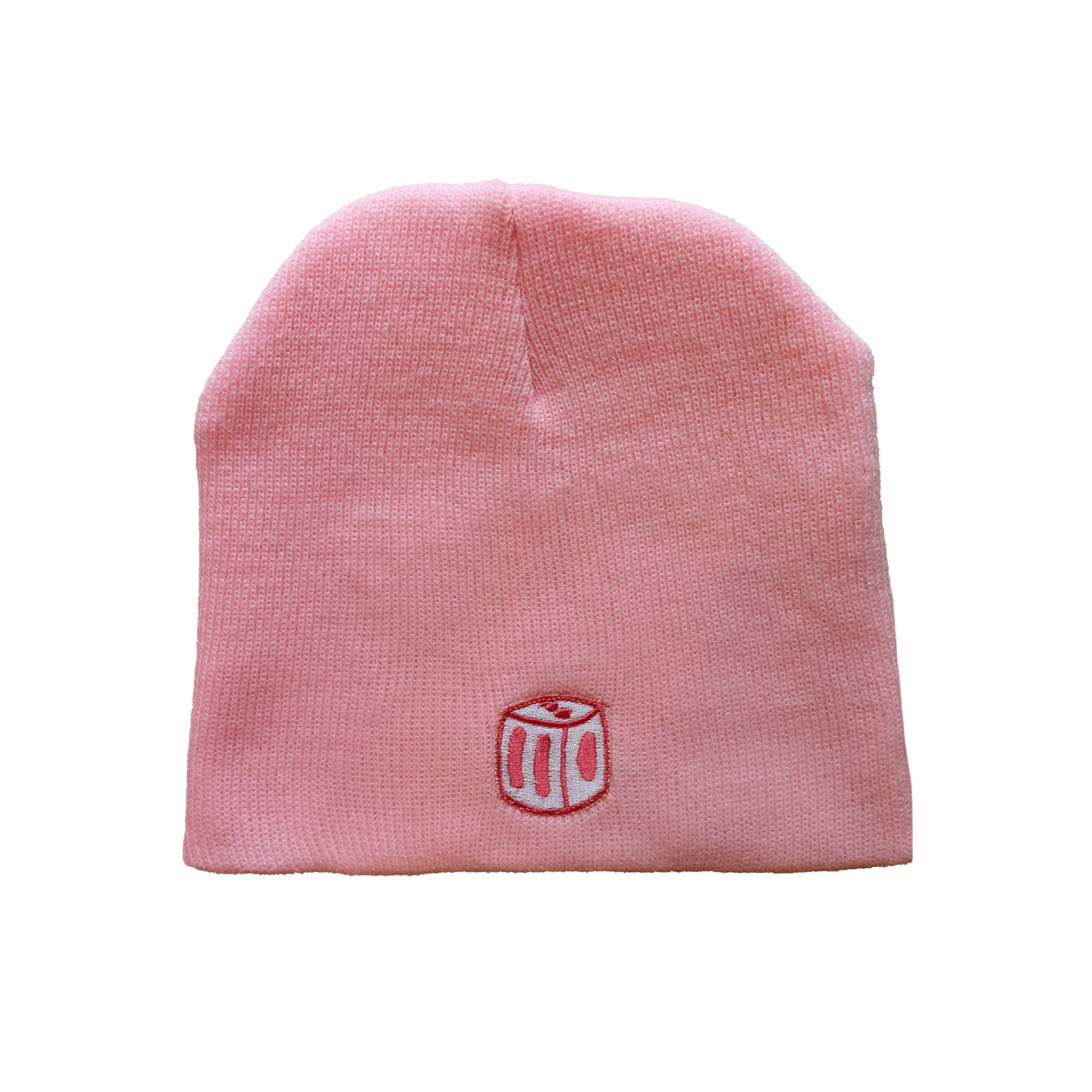 'Dice Cube' Brimless Beanie - Pink