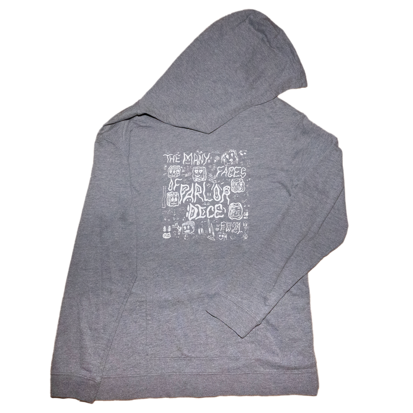 'Many Faces' Athleisure Hoodie - Grey