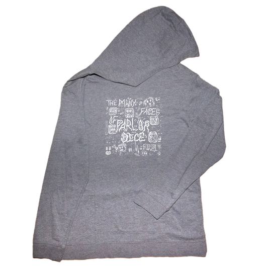 'Many Faces' Athleisure Hoodie - Grey