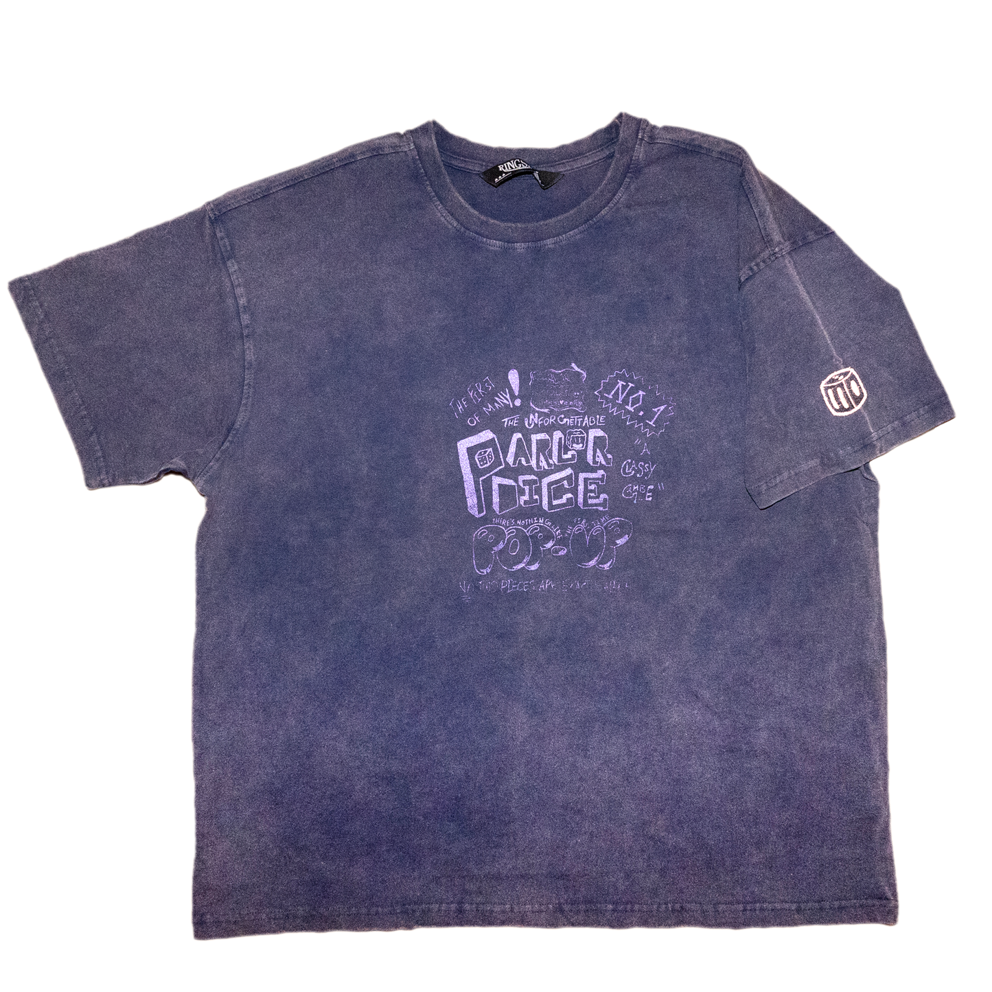 'Parlor Popup' Graphic Tee - Navy