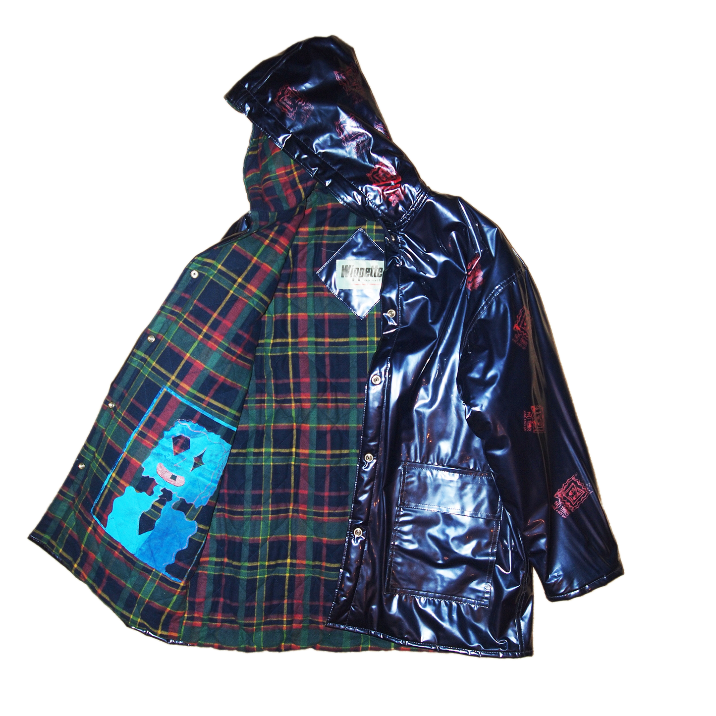 custom printed inside and out, wippette rainthings