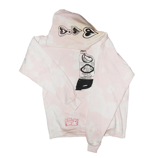 'Bleach ur Heart Out' Hoodie - Limited Edition Pink